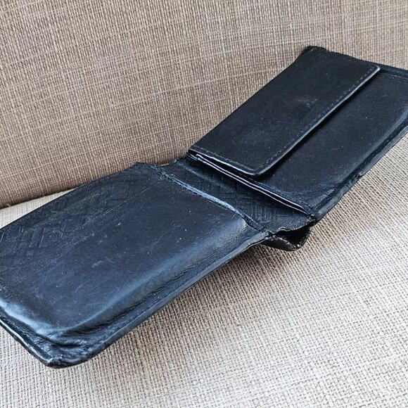 Burberry London Men Wallet Leather Bifold Card holder Billfold Purse Black Label - Picture 6 of 13